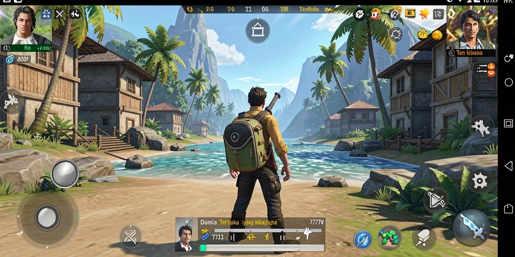 Tampilan gameplay seru dari 7777W yang penuh petualangan.