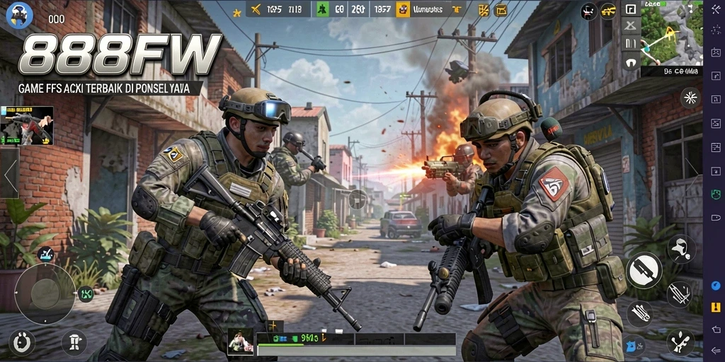 Gameplay seru dan mendebarkan dari 888FW dalam aksi FPS.