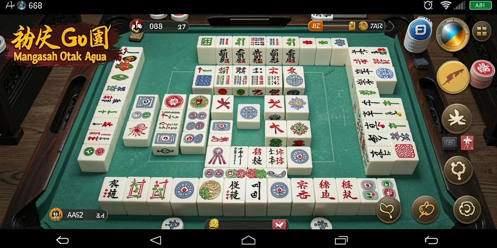 Tampilan gameplay Mahjong AA62 yang seru dan menantang.