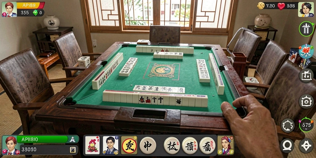 Tampilan gameplay seru di API88 dengan Mahjong yang menantang.