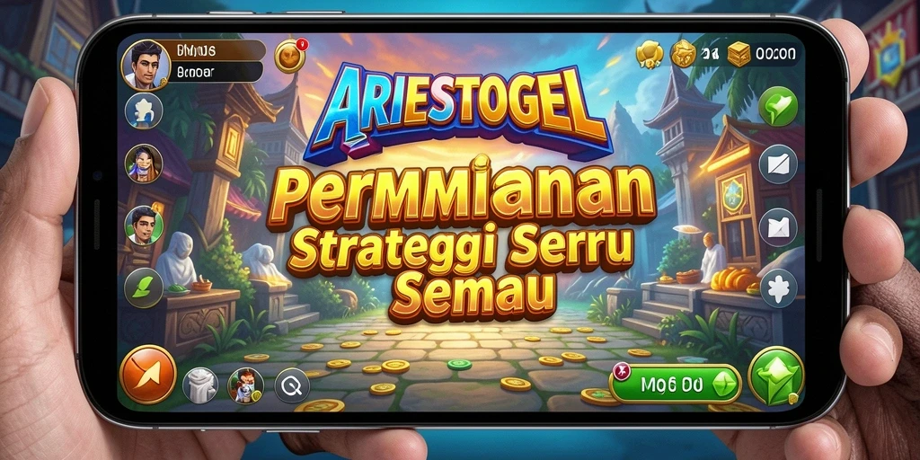 Screenshot ARIESTOGEL menampilkan strategi permainan yang intens dan menyenangkan.