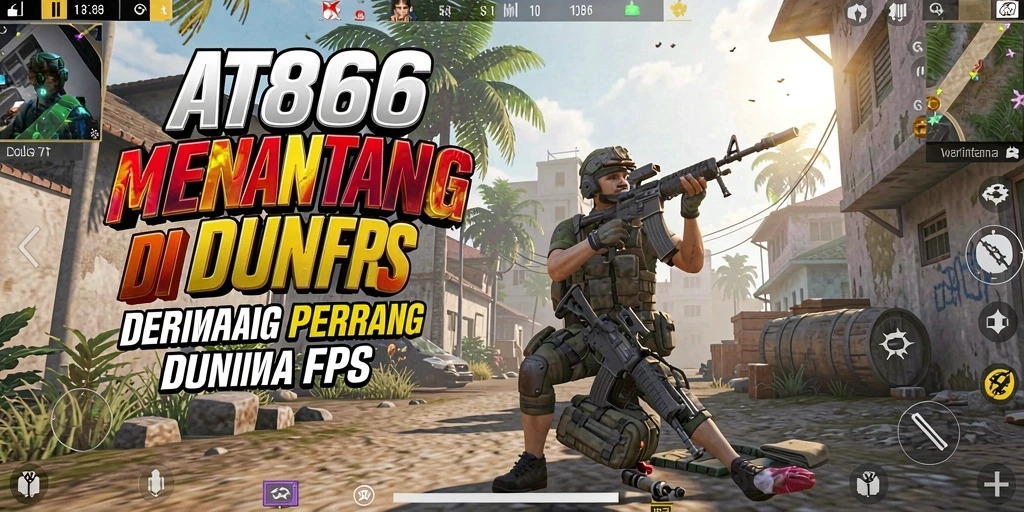 Screenshot utama AT866 menampilkan aksi menegangkan dalam gameplay FPS.