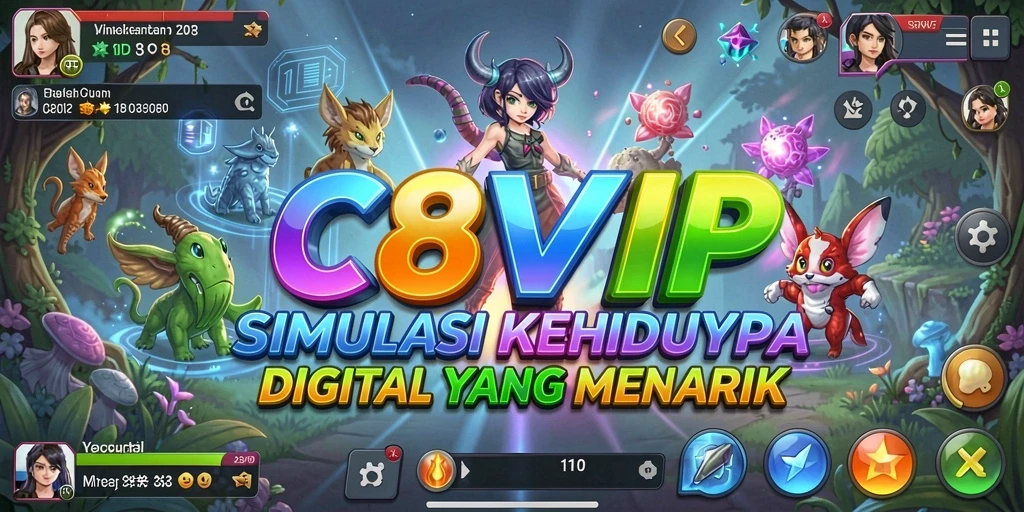 Screenshot utama C8VIP menampilkan momen menarik dalam gameplay simulasi.