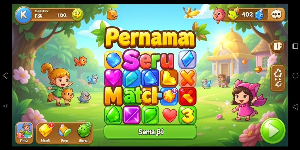 Tampilan gameplay F32 yang menarik dan penuh warna.