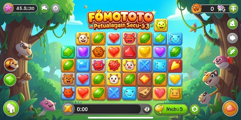 Tampilan gameplay FOMOTOTO yang seru dan penuh warna.