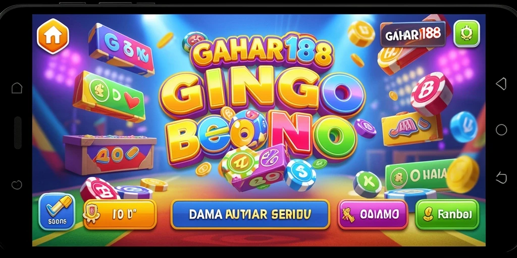 Screenshot GAHAR188 menampilkan suasana seru permainan Bingo yang mendebarkan.