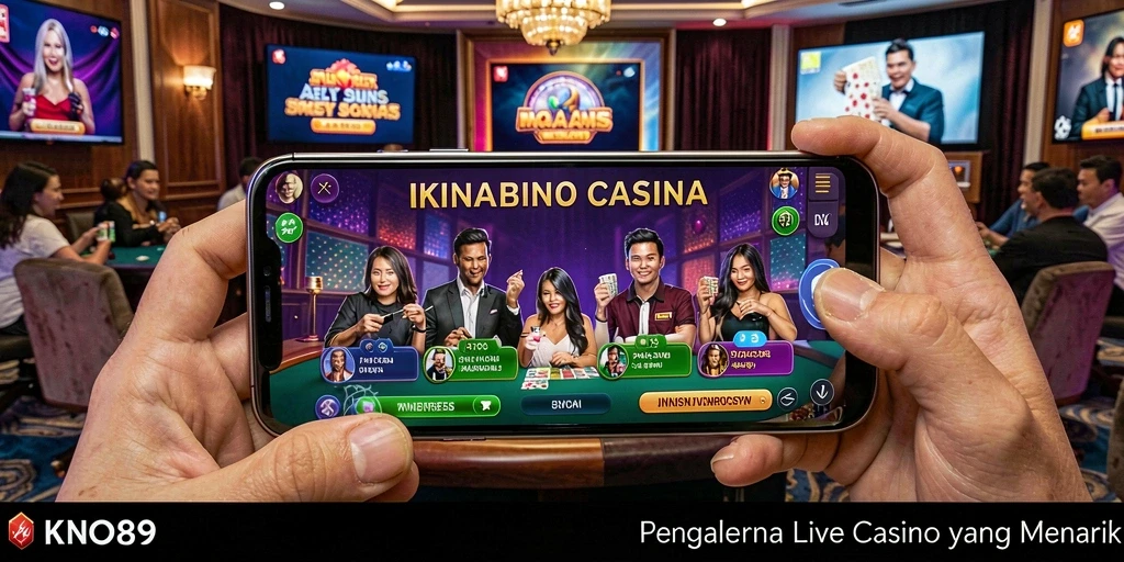 Tampilan menarik dari gameplay Live Casino KNO89 yang mendebarkan.