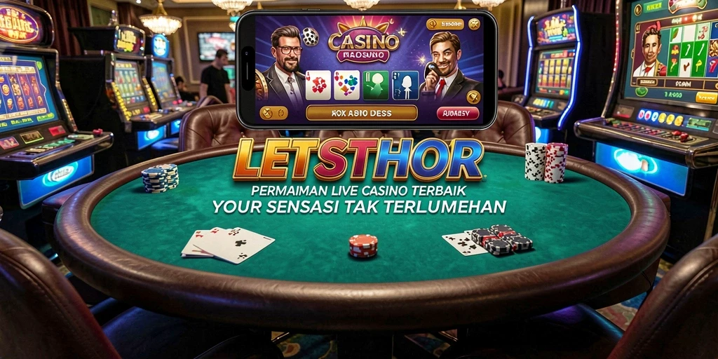 Tampilan gameplay LETSTHOR yang seru dan interaktif dalam permainan Live Casino.