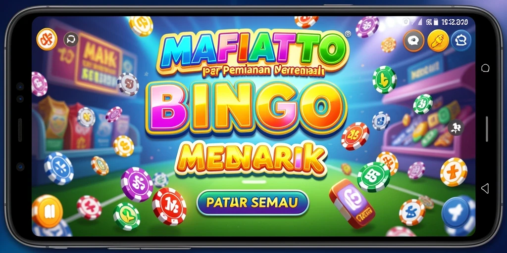 Screenshot MAFIATOTO menampilkan gameplay seru Bingo dengan interaksi sosial.