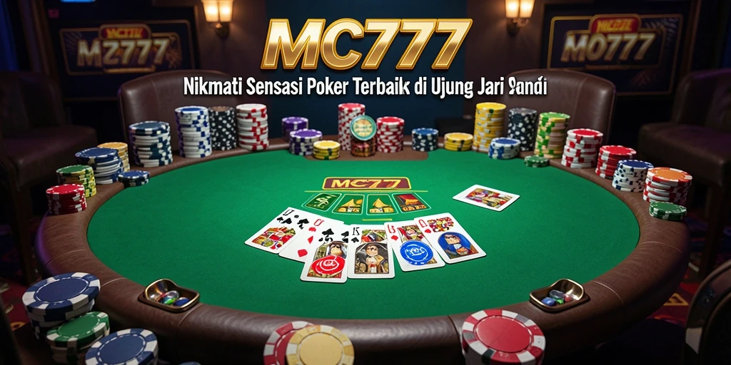 Screenshot utama MC777 menampilkan gameplay Poker yang seru dan interaktif.