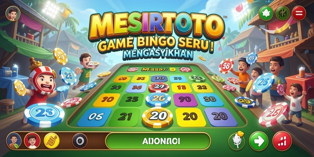 Tampilan gameplay MESIRTOTO yang penuh warna dan menyenangkan.