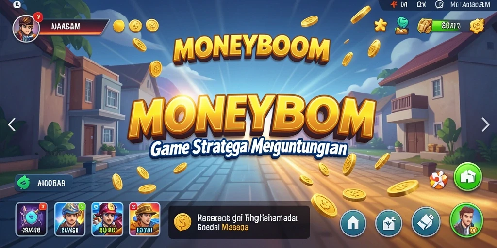 Tampilan gameplay seru di <strong>MONEYBOOM</strong> dengan strategi mendalam.