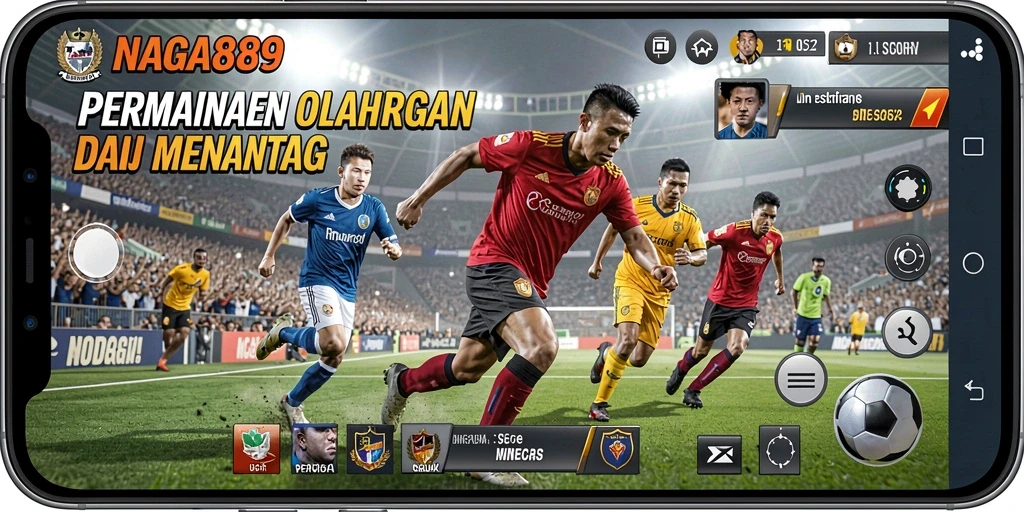 Screenshot gameplay NAGA889 menampilkan aksi olahraga yang seru dan mendebarkan.
