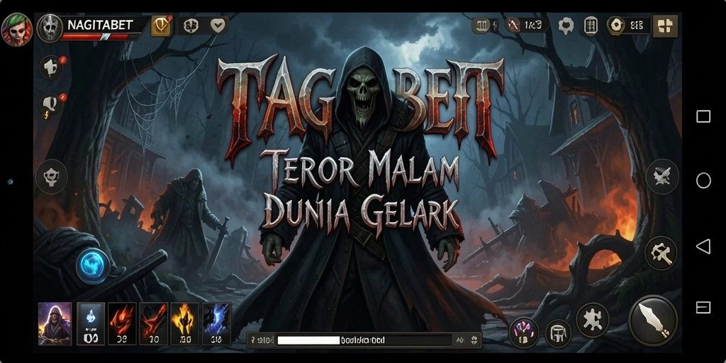 Screenshot gameplay NAGITABET menampilkan suasana menyeramkan yang intens.