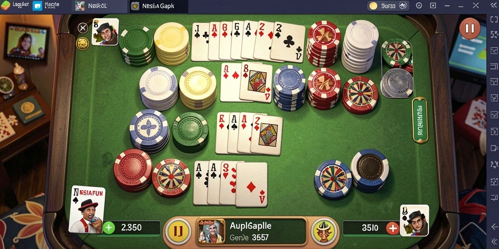 Tampilan gameplay Gaple yang menarik dan interaktif di NESIAFUN.