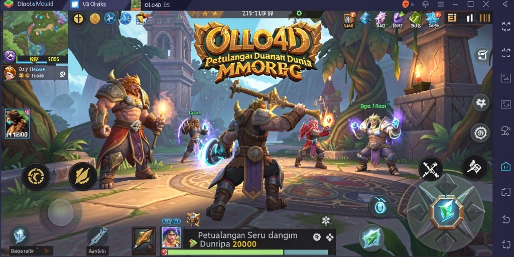 Tangkapan layar gameplay OLLO4D yang menunjukkan petualangan mendebarkan.