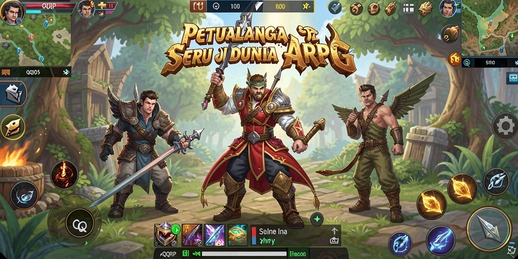 Tampilan gameplay seru di dunia ARPG yang menantang.