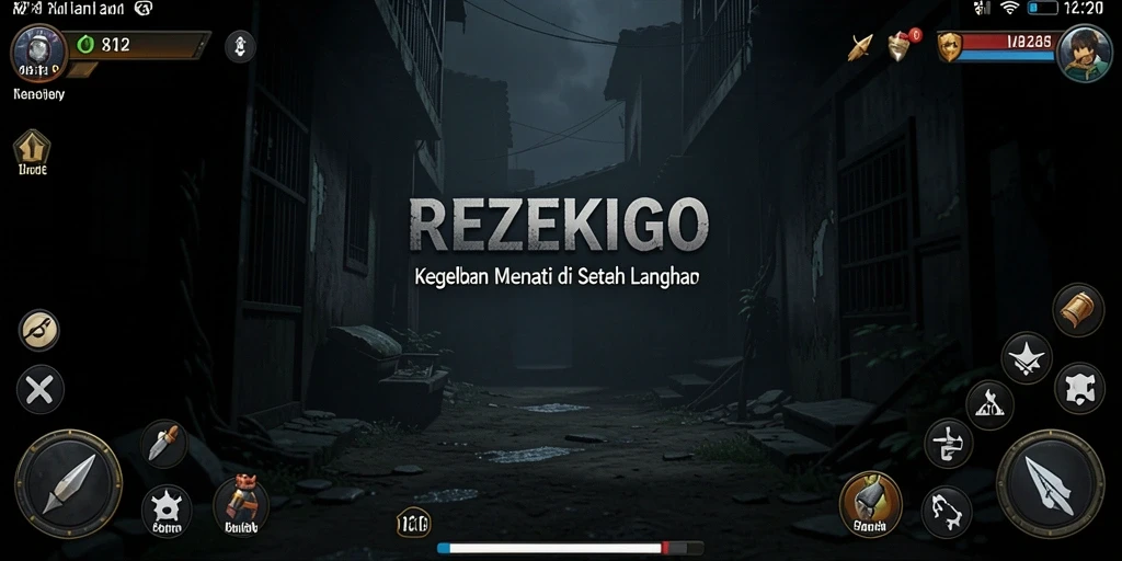 Tampilan gameplay seram dalam <strong>REZEKIGO</strong> yang menonjolkan suasana Horror.