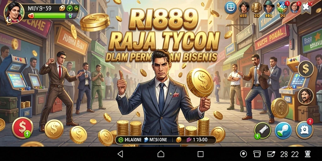 Screenshot gameplay RI889 yang menampilkan manajemen bisnis yang menarik.