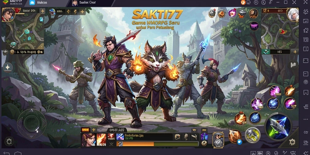 Tampilan gameplay SAKTI77 yang menawan dengan pertarungan seru antar karakter.
