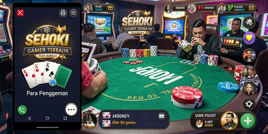Tampilan dinamis permainan Poker di SEHOKI yang mengasyikkan.