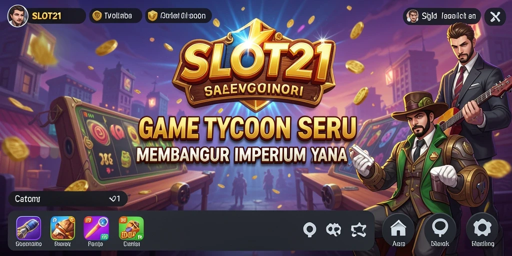 Tampilan gameplay SLOT21 dengan desain kasino yang memukau.