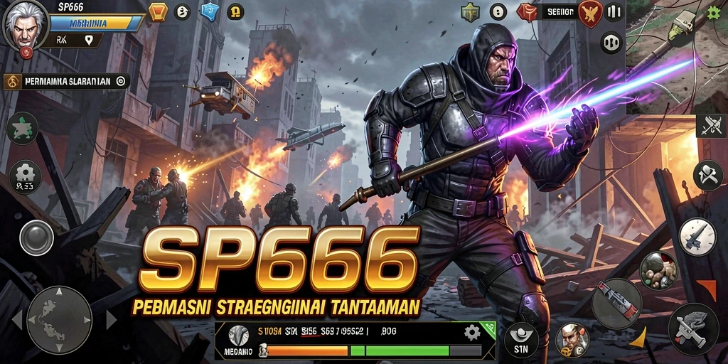 Tangkapan layar SP666 menampilkan pertempuran strategi yang mendebarkan.