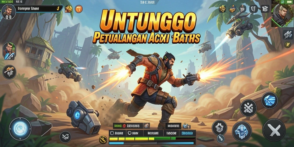 Tampilan gameplay seru dan mendebarkan dari UNTUNGGO.